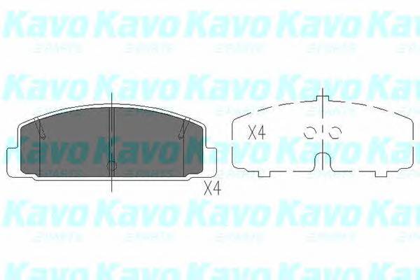 KAVO PARTS KBP-4506 Комплект тормозных колодок,