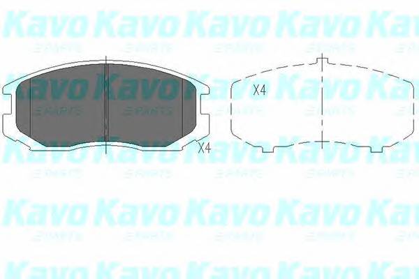 KAVO PARTS KBP-5505 Комплект гальмівних колодок,
