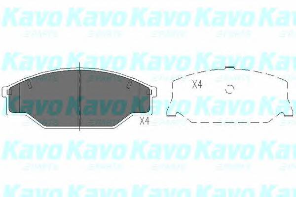 KAVO PARTS KBP-9001 Комплект гальмівних колодок,