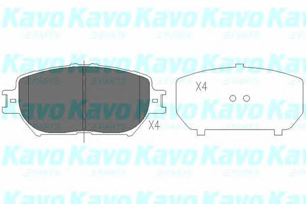 KAVO PARTS KBP-9070 Комплект тормозных колодок,