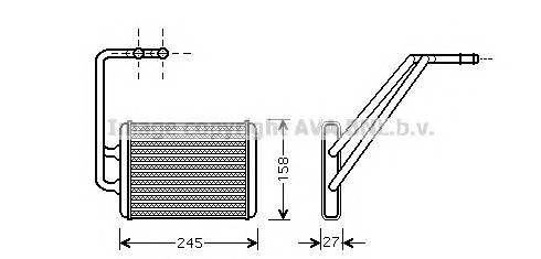 AVA QUALITY COOLING HY6121 Теплообменник, отопление салона