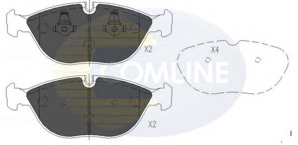 COMLINE CBP01003 Комплект тормозных колодок,