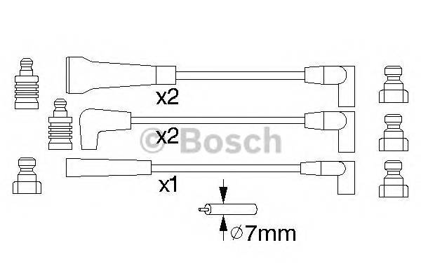 BOSCH 0 986 356 780 Комплект проводов зажигания