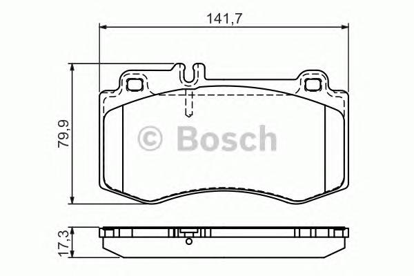 BOSCH 0 986 494 405 Комплект гальмівних колодок,