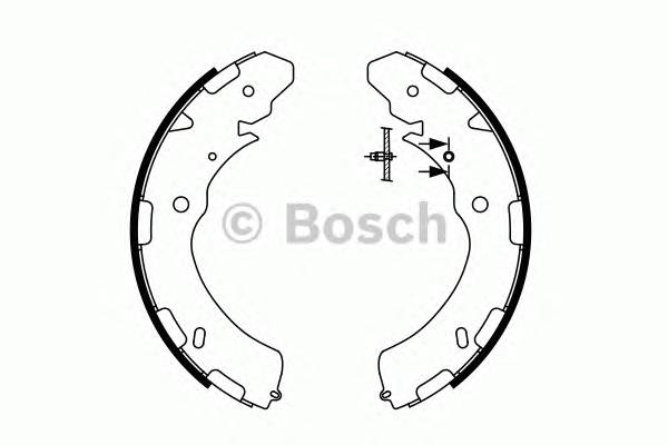 BOSCH 0 986 487 758 Комплект тормозных колодок