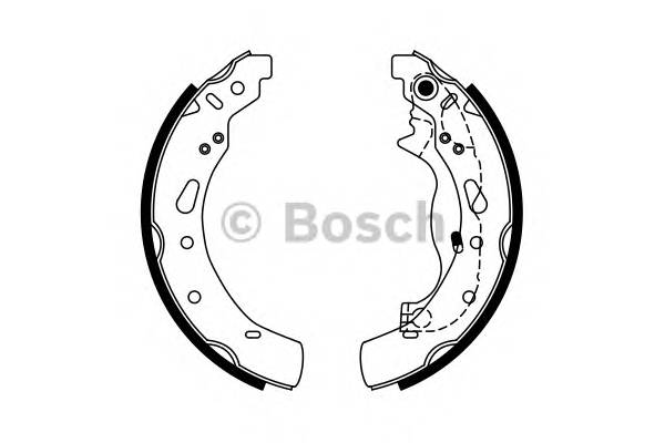 BOSCH 0 986 487 767 Комплект тормозных колодок