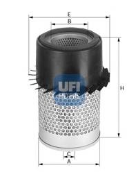 UFI 27.282.00 Воздушный фильтр