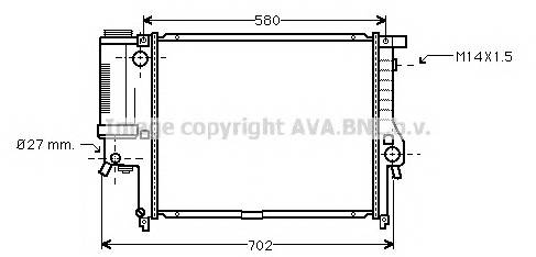 AVA QUALITY COOLING BW2121 Радиатор, охлаждение двигателя