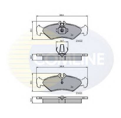 COMLINE CBP0453 Комплект гальмівних колодок,