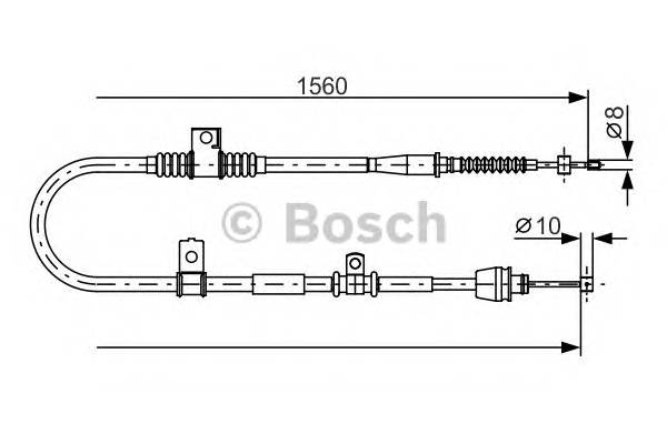 BOSCH 1 987 482 360 Трос, стоянкова гальмівна