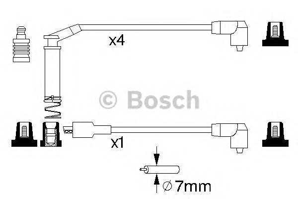 BOSCH 0 986 357 127 Комплект дротів запалювання