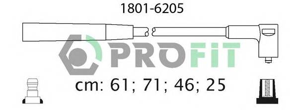 PROFIT 1801-6205 Високовольтні кабелі