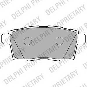 DELPHI LP2052 Комплект гальмівних колодок,