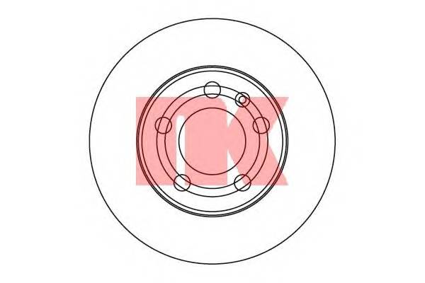 NK 2047101 Гальмівний диск