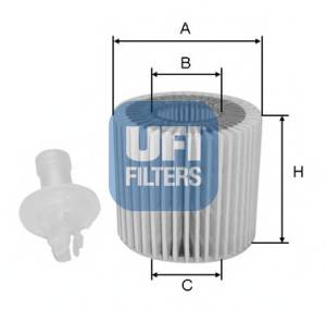 UFI 25.116.00 Масляний фільтр