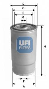 UFI 24.460.00 Паливний фільтр