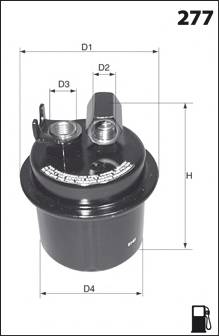 MECAFILTER ELE6024 Топливный фильтр