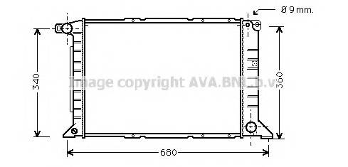 AVA QUALITY COOLING FD2261 Радиатор, охлаждение двигателя