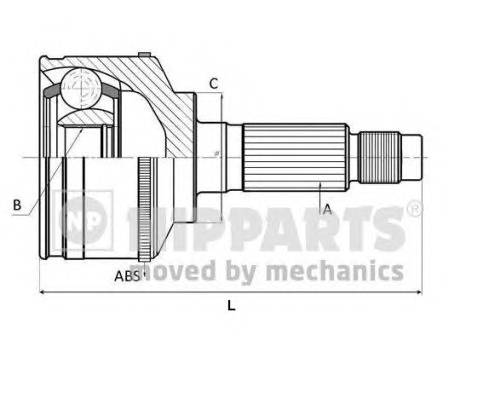 NIPPARTS J2820513 Шарнирный комплект, приводной