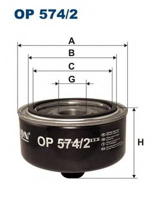 FILTRON OP574/2 Масляный фильтр