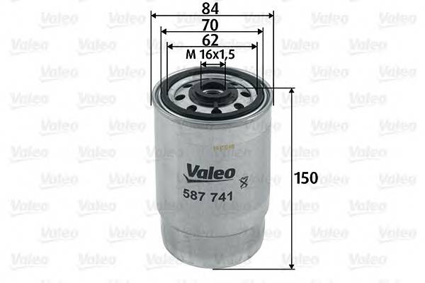 VALEO 587741 Топливный фильтр