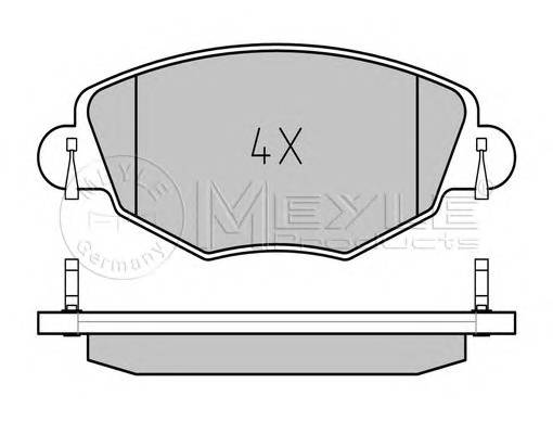 MEYLE 025 232 7918/PD Комплект тормозных колодок,