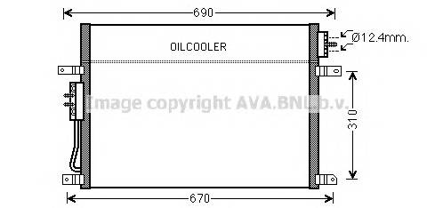 AVA QUALITY COOLING JEA5050 Конденсатор, кондиционер