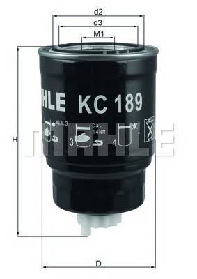 KNECHT KC 189 Топливный фильтр