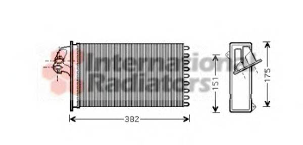 VAN WEZEL 30006355 Теплообменник, отопление салона