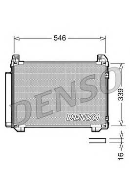 DENSO DCN50025 Конденсатор, кондиционер