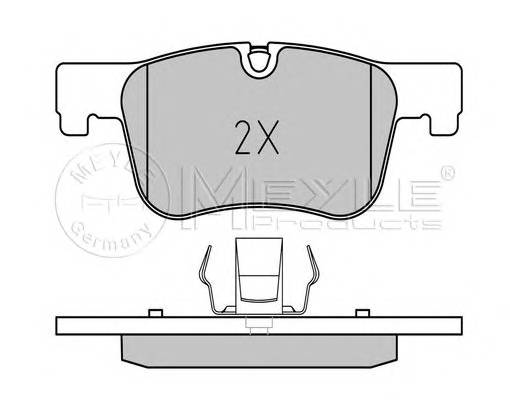 MEYLE 025 255 0618 Комплект гальмівних колодок,