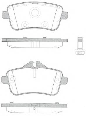 REMSA 1503.10 Комплект тормозных колодок,