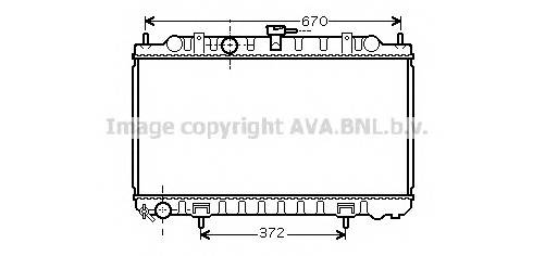 AVA QUALITY COOLING DN2245 Радиатор, охлаждение двигателя