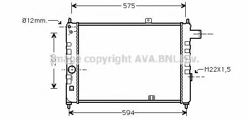 AVA QUALITY COOLING OL2055 Радиатор, охлаждение двигателя