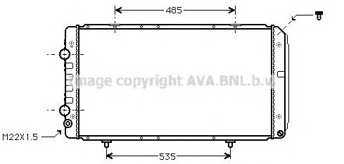 AVA QUALITY COOLING PEA2146 Радиатор, охлаждение двигателя