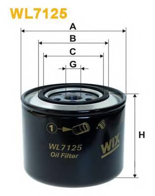 WIX FILTERS WL7125 Масляний фільтр