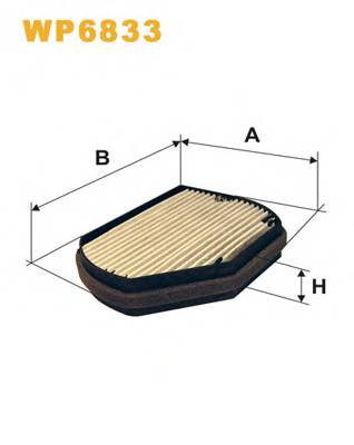 WIX FILTERS WP6833 Фильтр, воздух во