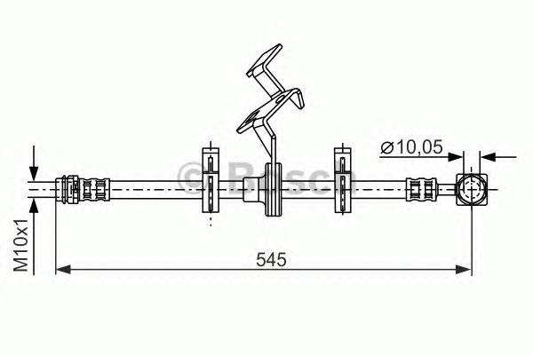 BOSCH 1 987 481 077 Тормозной шланг