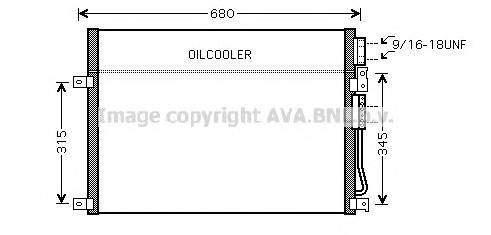 AVA QUALITY COOLING JEA5045 Конденсатор, кондиционер