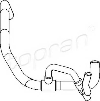 TOPRAN 112 022 Шланг радиатора