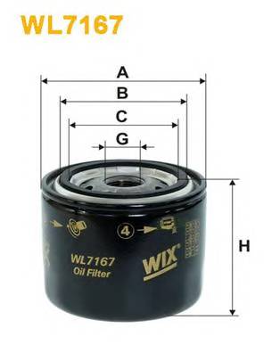 WIX FILTERS WL7167 Масляный фильтр