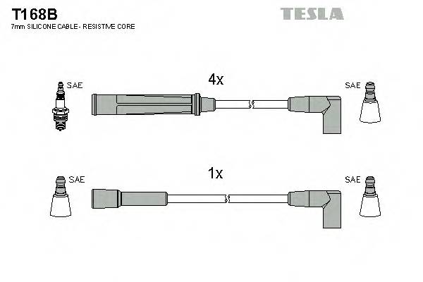 TESLA T168B Комплект проводов зажигания