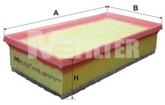 MFILTER K776 Фільтр повітряний CITROEN,