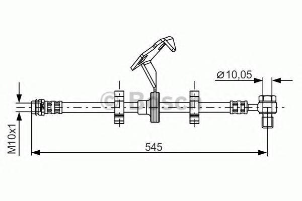 BOSCH 1 987 481 078 Гальмівний шланг