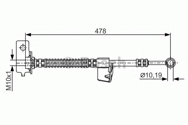 BOSCH 1 987 481 169 Тормозной шланг