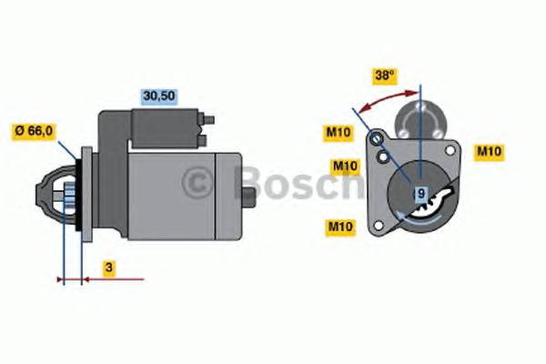 BOSCH 0 001 107 047 Стартер