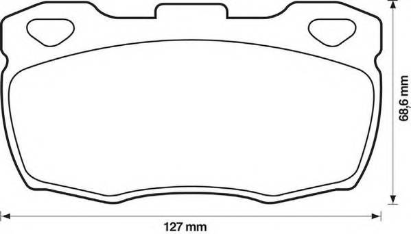 JURID 571827J Комплект гальмівних колодок,