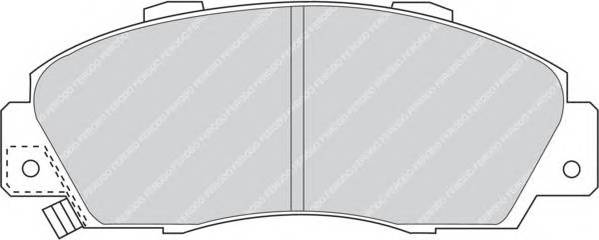 FERODO FDB905 Комплект гальмівних колодок,