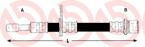 BREMBO T 78 028 Гальмівний шланг