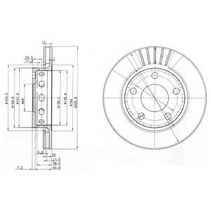 DELPHI BG3785 Тормозной диск